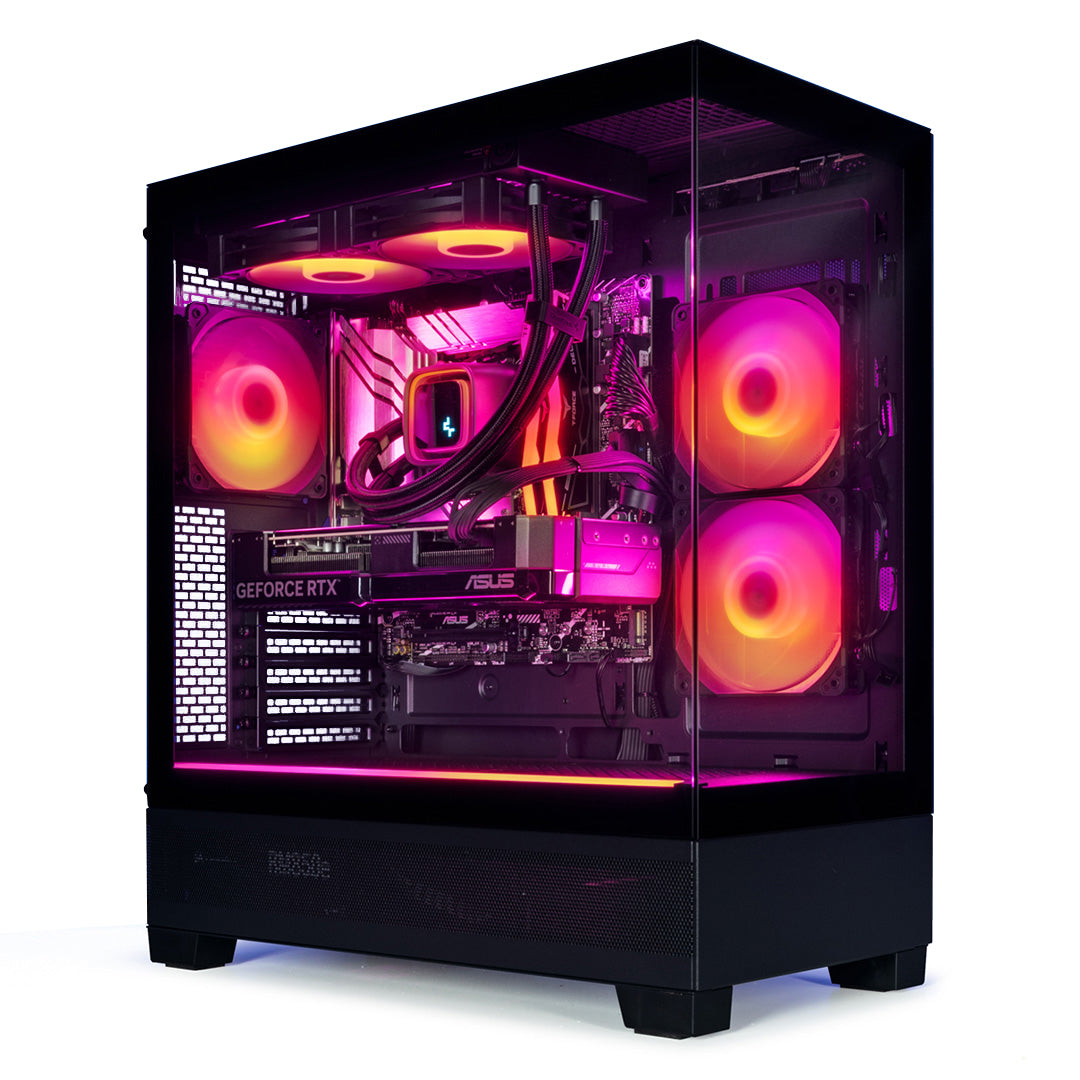 RGB Gaming PC – Corsair 4000X White | Intel/AMD Core | RTX Graphics | Liquid Cooled Gaming Rig