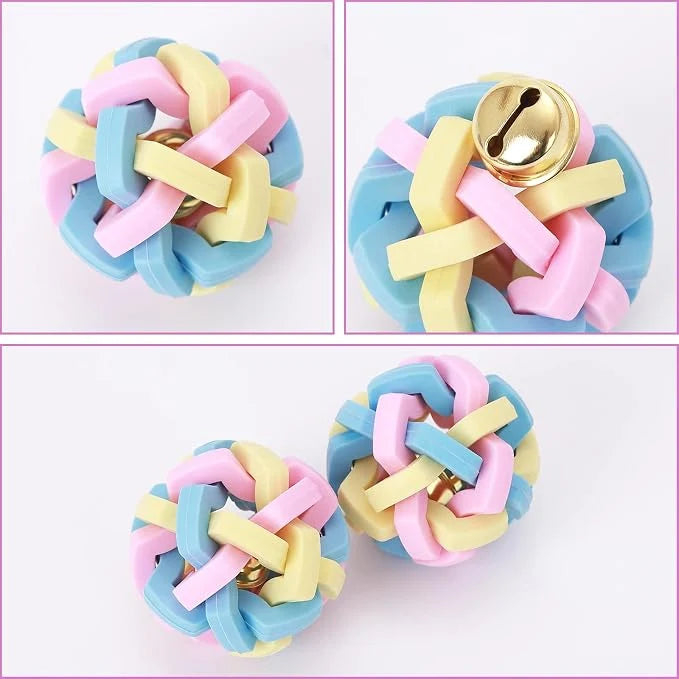 Interactive Teeth Training Ball Toy with Bell for Puppies