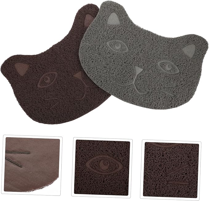 Happy Paws 2-in-1 Cat Feeding & Litter Catcher Mat