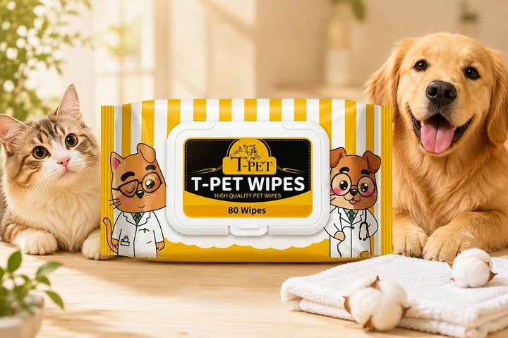 Imported Cat/Dog Cleaning Wipes (80 Pieces)
