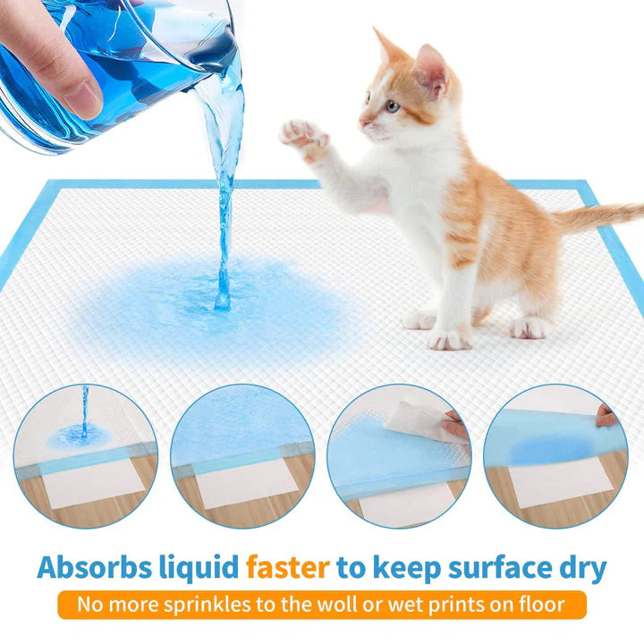 Super Absorbent Leak-Resistant Puppy/Kitten/Dog Training Pee Pads (Extra Large 60*90CM)