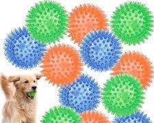 Round Spikes Toy Ball with LED for Puppies and Dogs